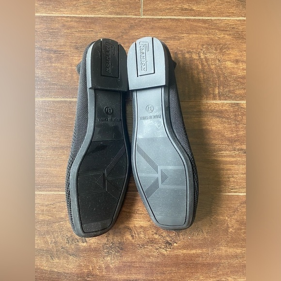 Black Slip On Flat Loafers Size 37 - Picture 5 of 8